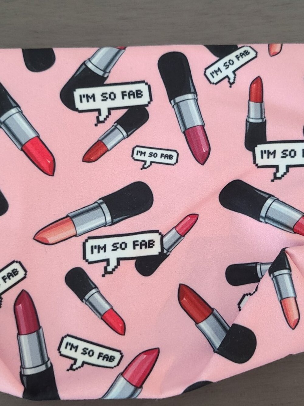 4 Pink I'm So Fab Lipstick Cosmetic Bags 💋